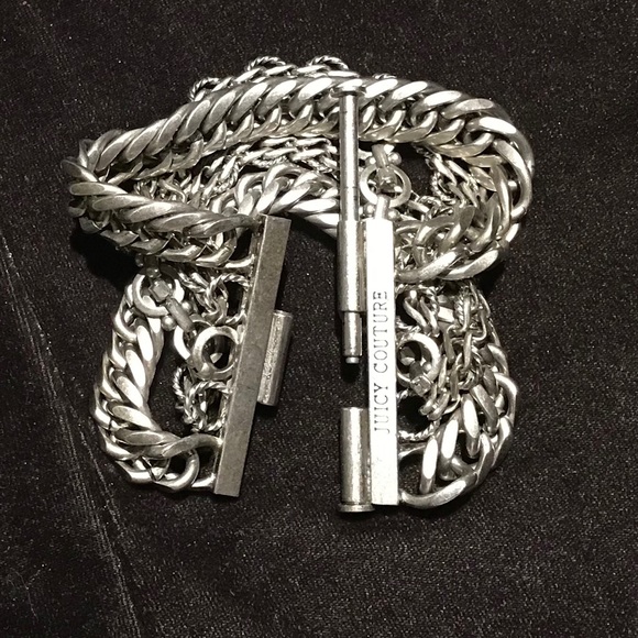 Juicy Couture S Multi-Chain Rhinestone Bracelet - Picture 3 of 8